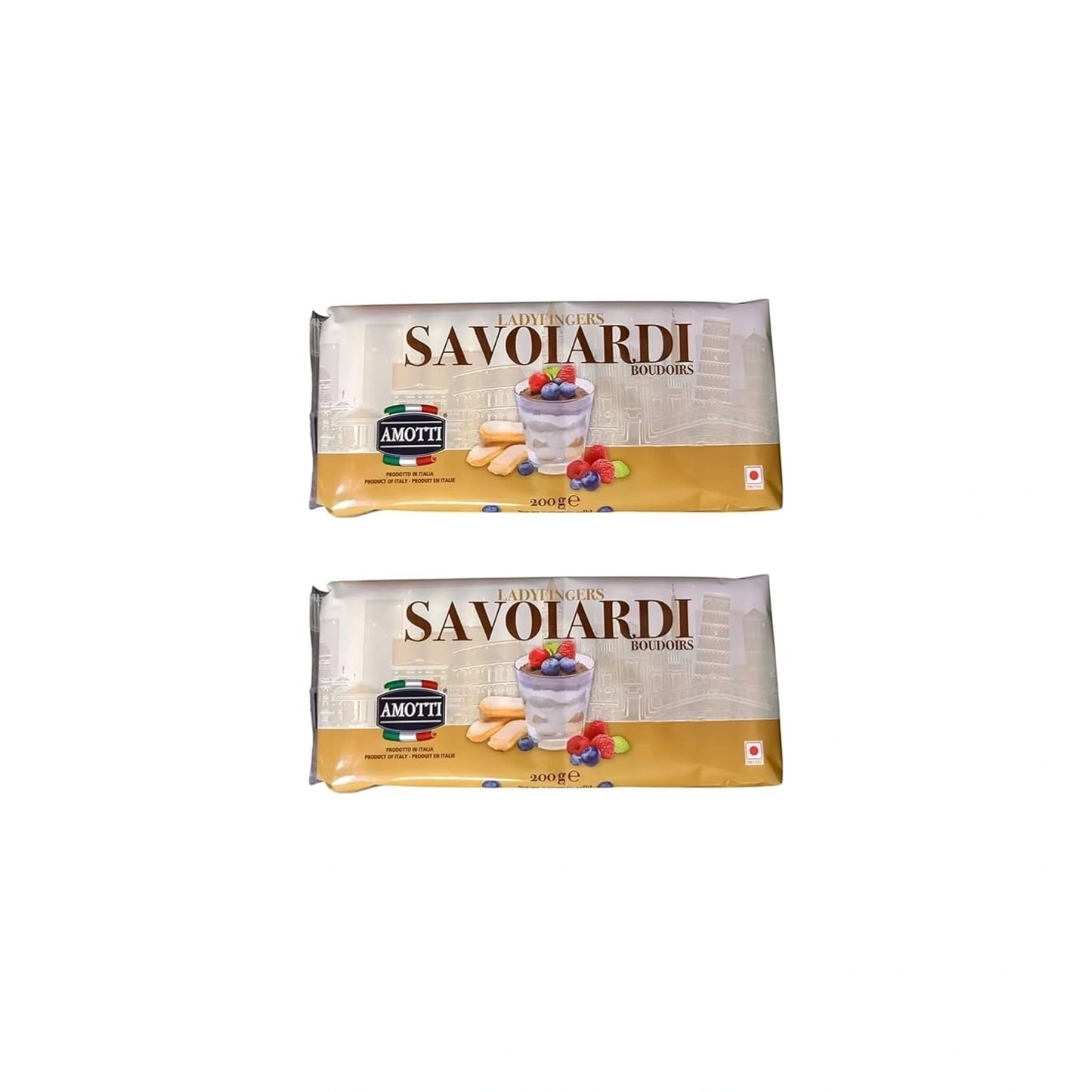 AMOTTI Savoiardi Ladyfingers Biscuits 200g (Pack of 2)