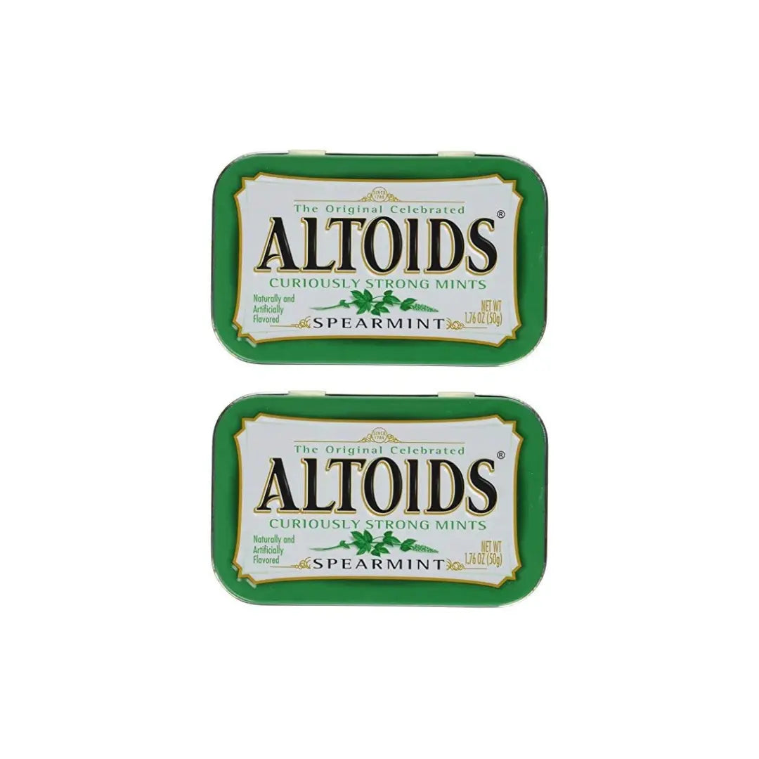 Altoids Curiously Strong Mints Spearmint Pouch, 2 X 50 g