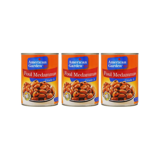American Garden Foul Medammas Grade A Beans 400g (Pack of 3)