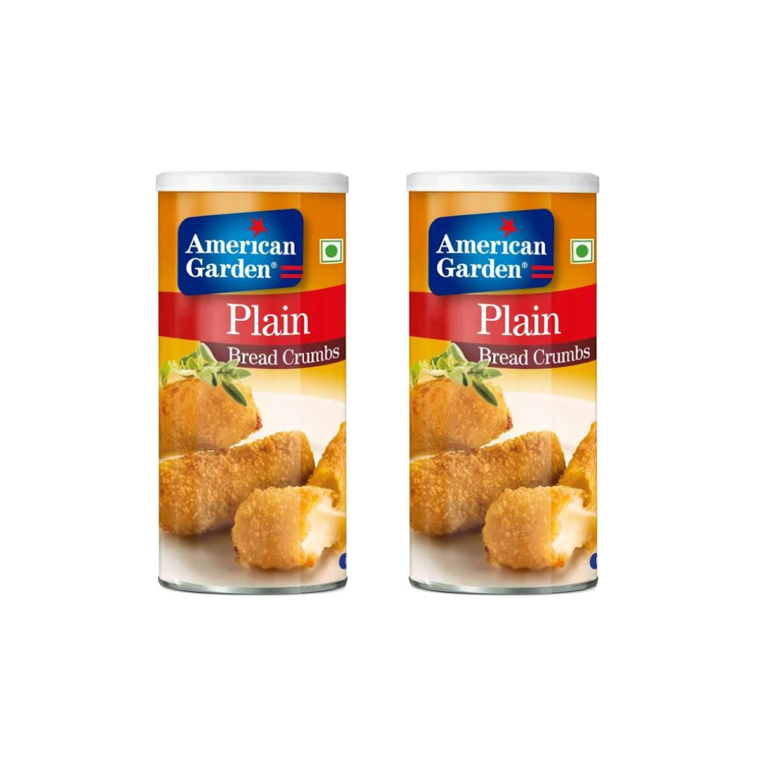 American Garden Bread Crumbs Plain 425g (Pack of 2)