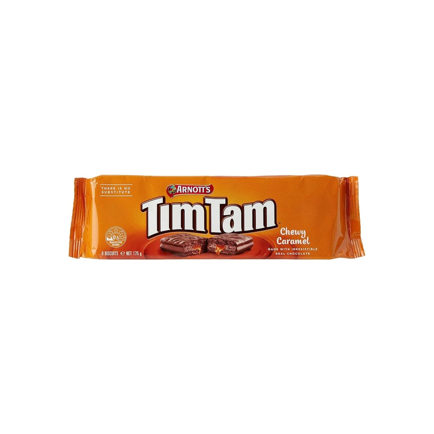 Arnott’s Tim Tam Chewy Caramel Chocolate Biscuits, 175g