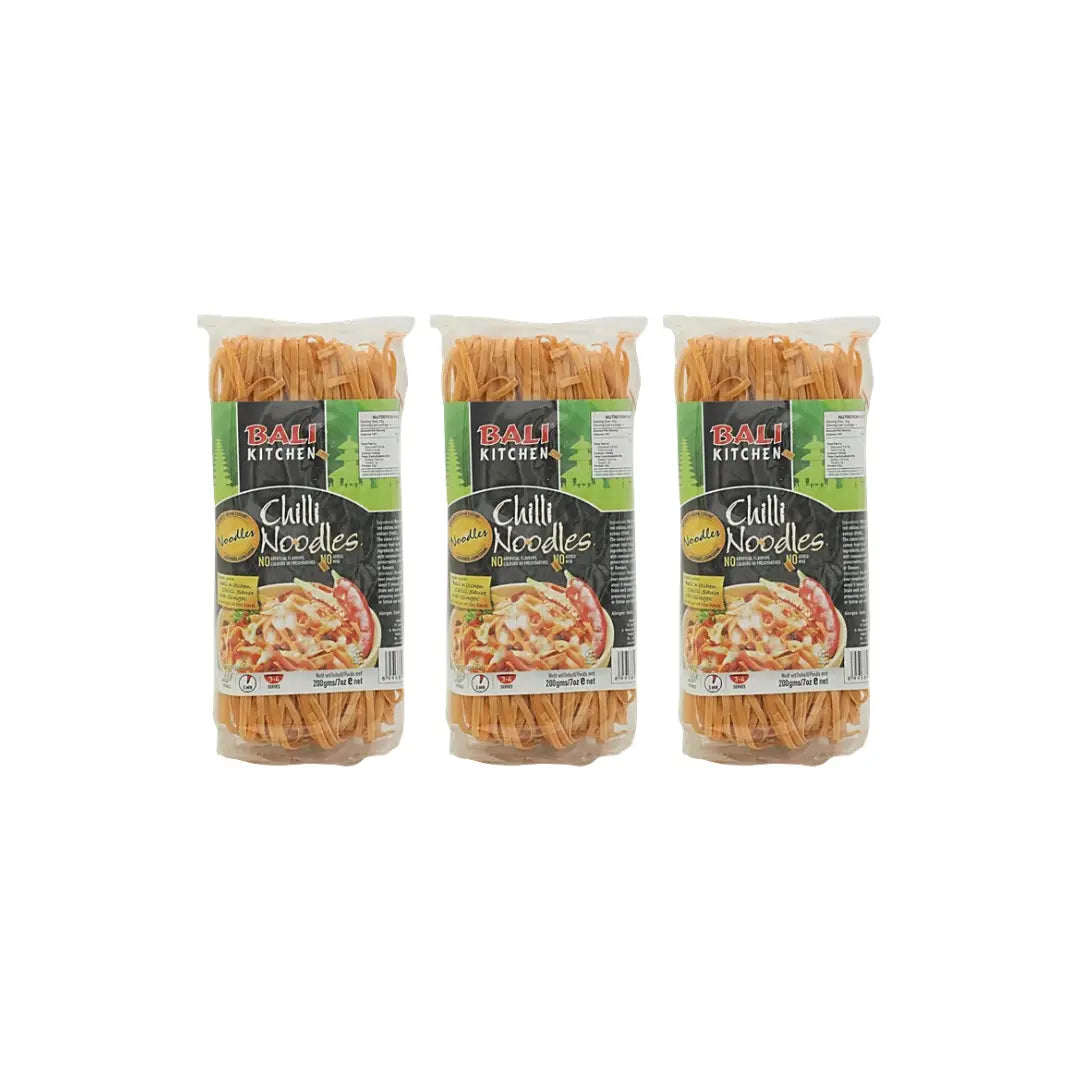 Bali Kitchen Noodles Chilli, 200 g (Pack of 3)