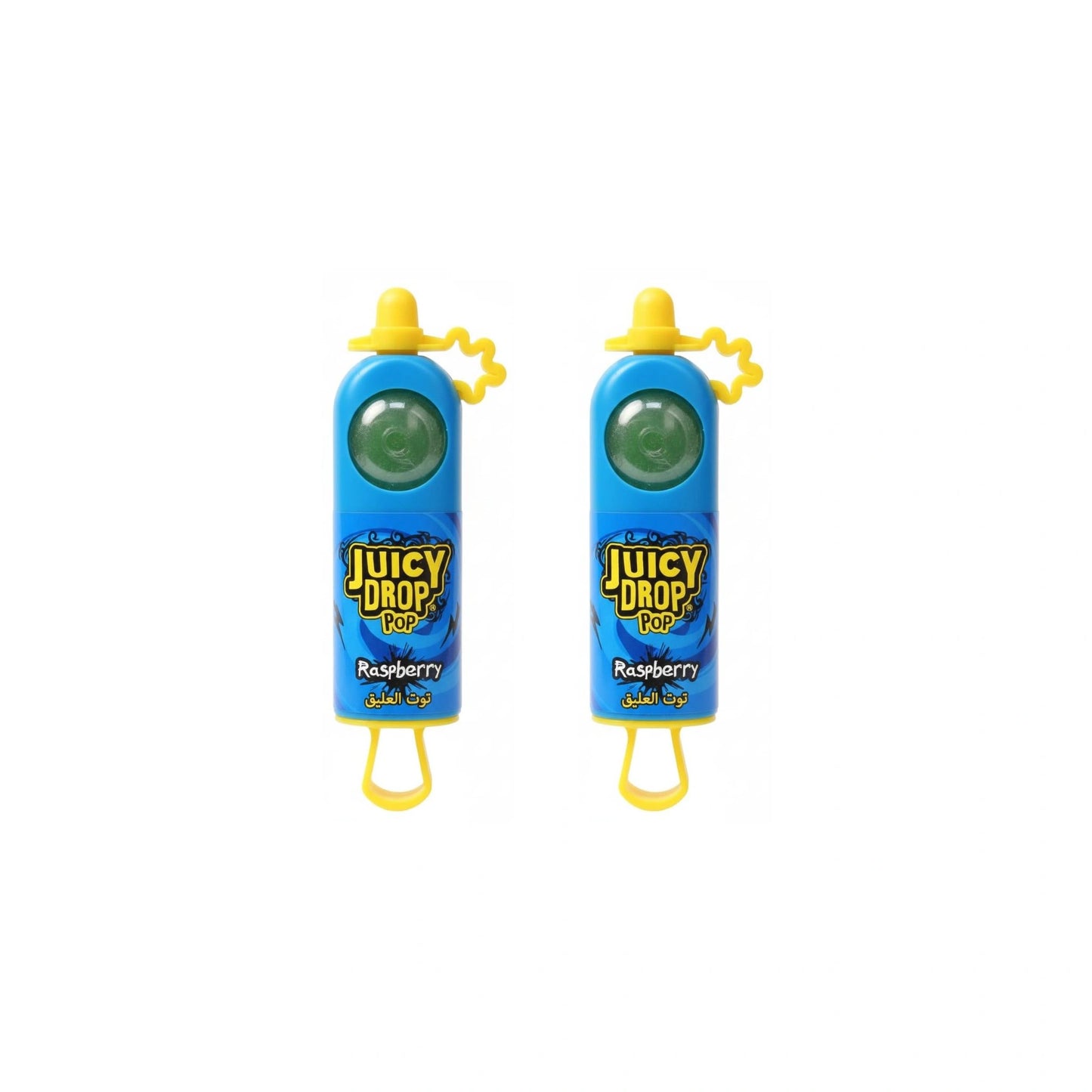 Bazooka Juicy Drop Pop, Sweet & Sour Raspberry Candy, 26g (Pack of 2)