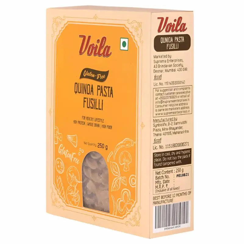 Voila Quinoa Gluten Free Pasta Fusilli 250g