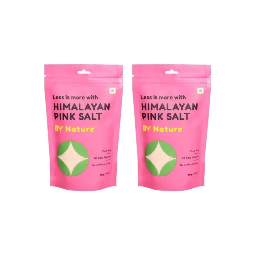 By Nature Himalayan Pink Salt, 400 g Pouch (Pack of 2)