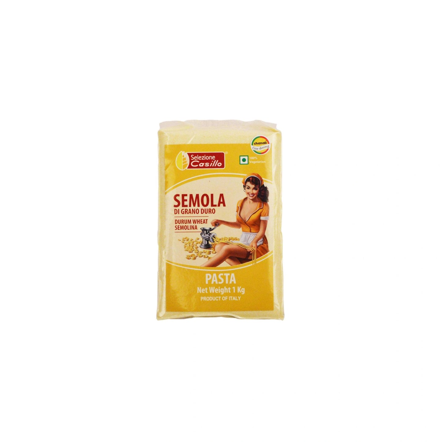 Casillo Durum Wheat Semolina Type Italian Pasta Flour, 1kg