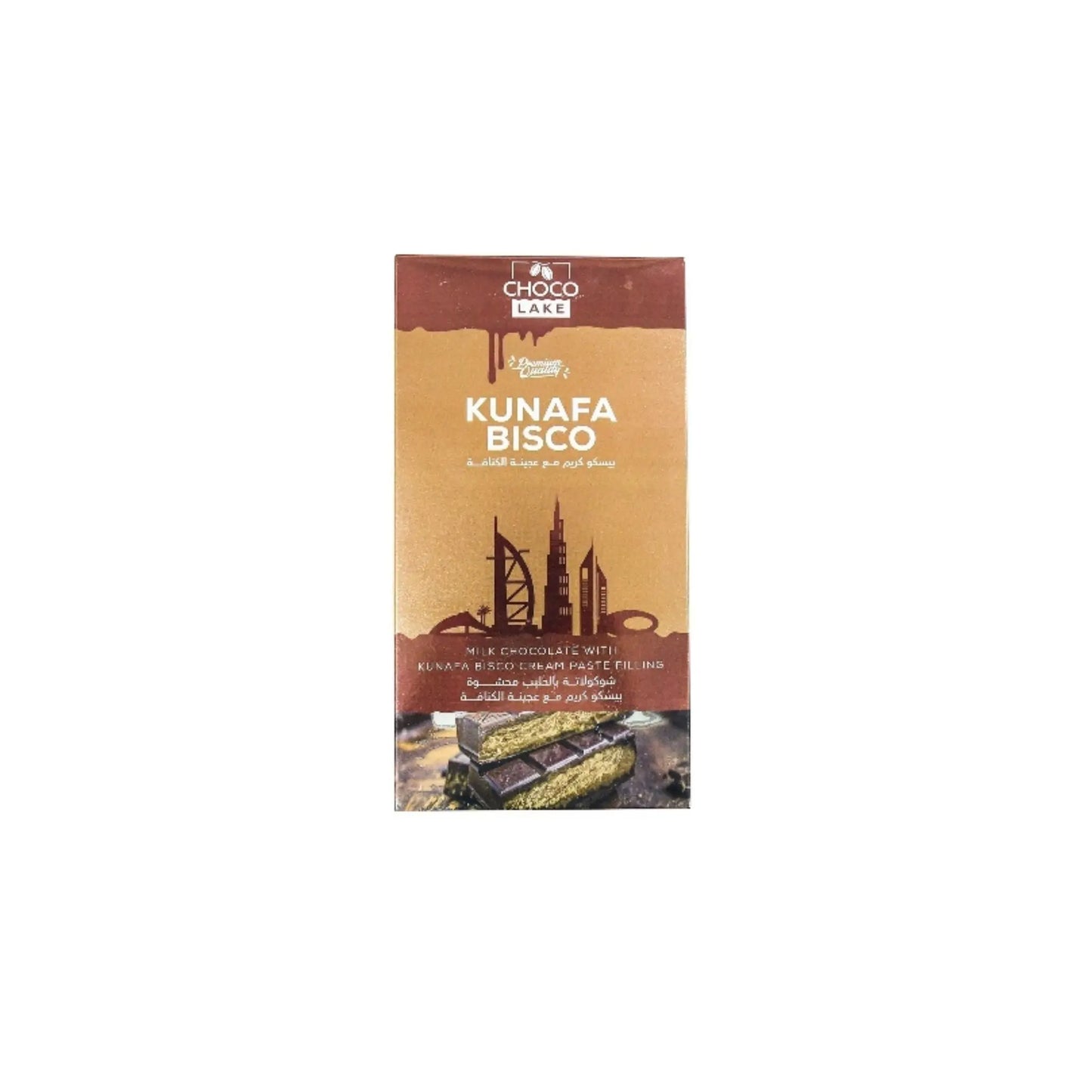 Choco Lake Dubai Milk Chocolate Kunafa Speculoos 190g Luckystore