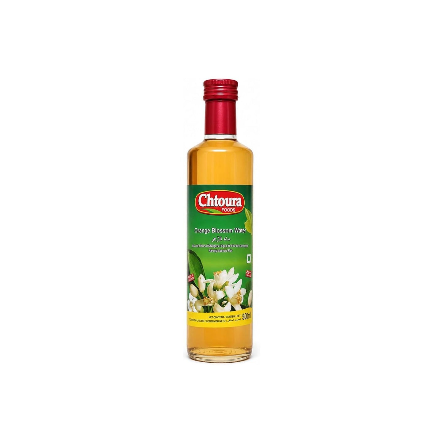 Chtoura Orange Blossom Water for Cooking & Baking, 500ml | 500ml, Orange Blossom