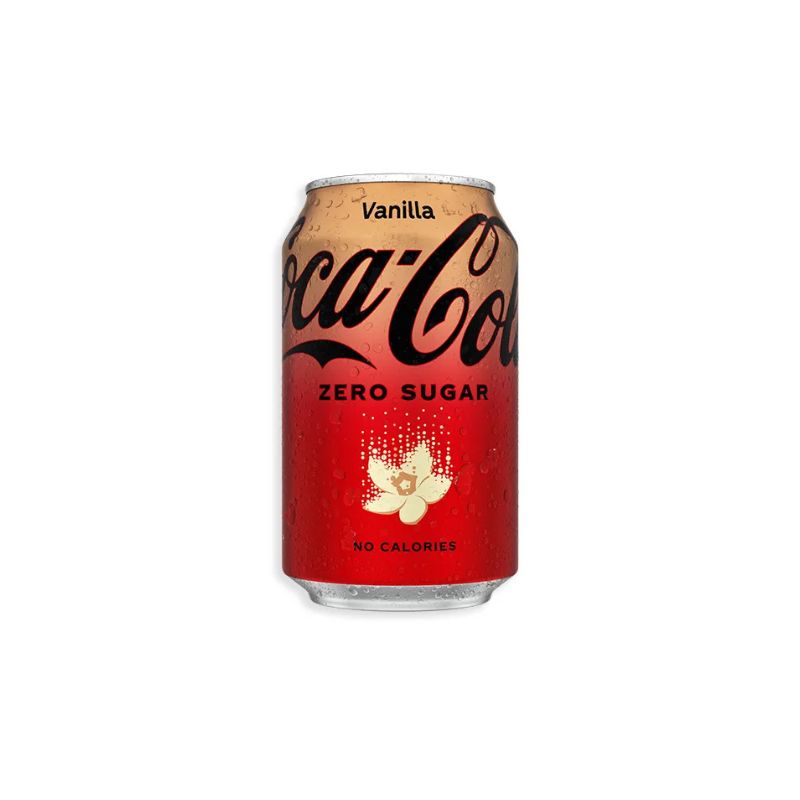Coca-Cola Vanilla Zero Sugar Can Imported, 320 ml
