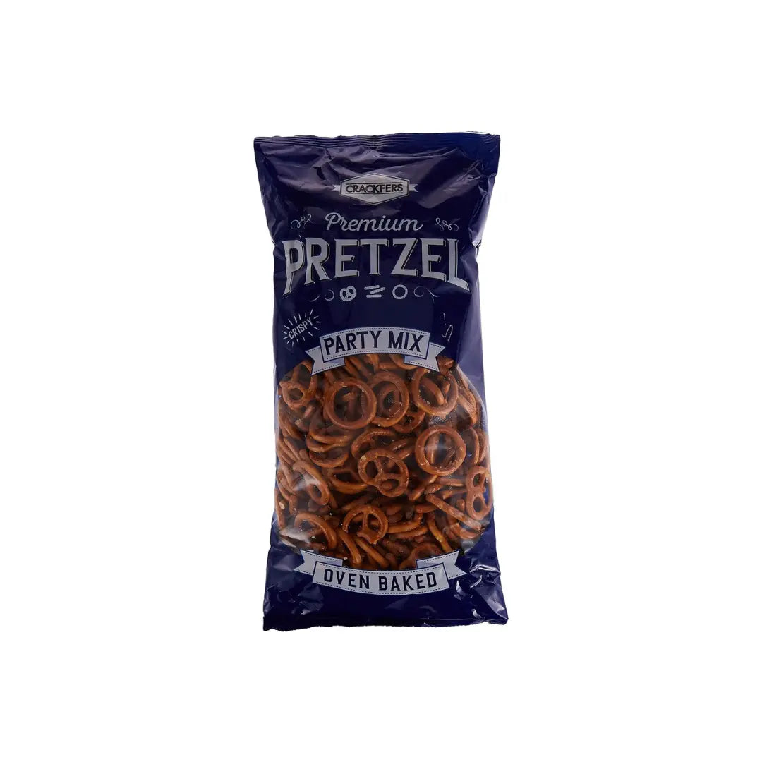 Crackfers Crispy Pretzel Party Mix Oven Baked 350g