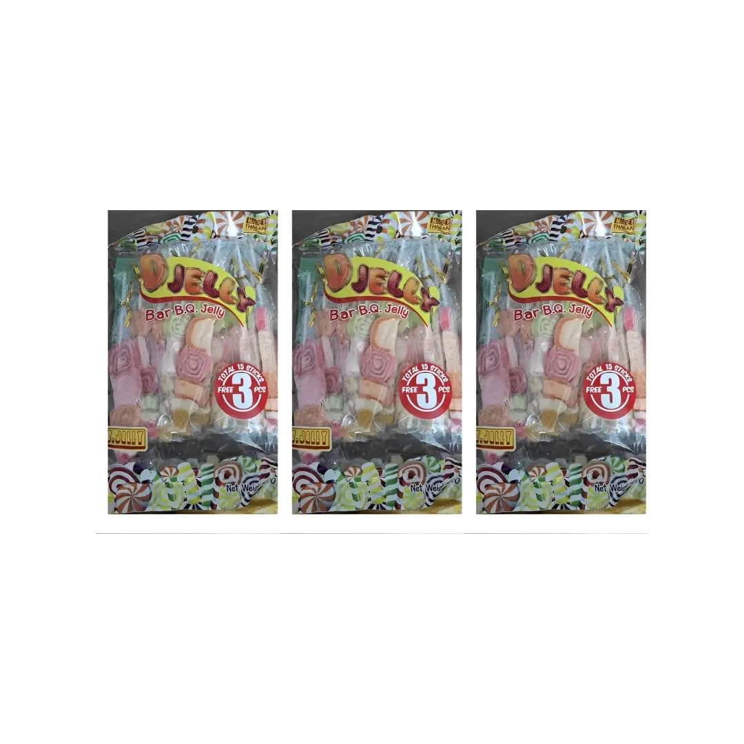 D jelly Bar B.Q Jelly Sticks 300g ( Pack Of 3)