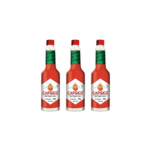 Dabur Capsico Red Pepper Sauce, 60 g (Pack of 3)