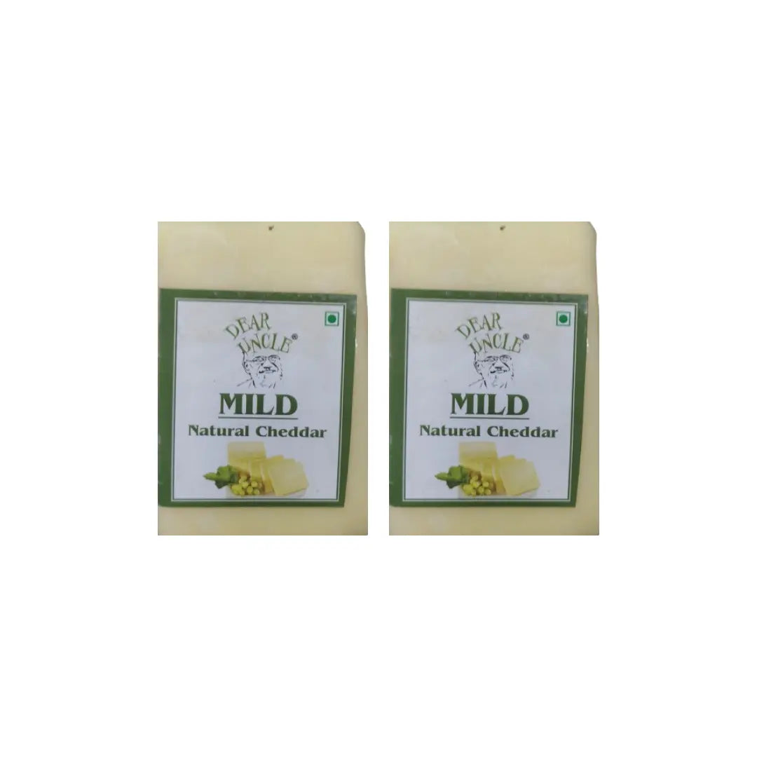 Dear Uncle Mild Natural Cheddar Cheese 200g (Pack of 2)