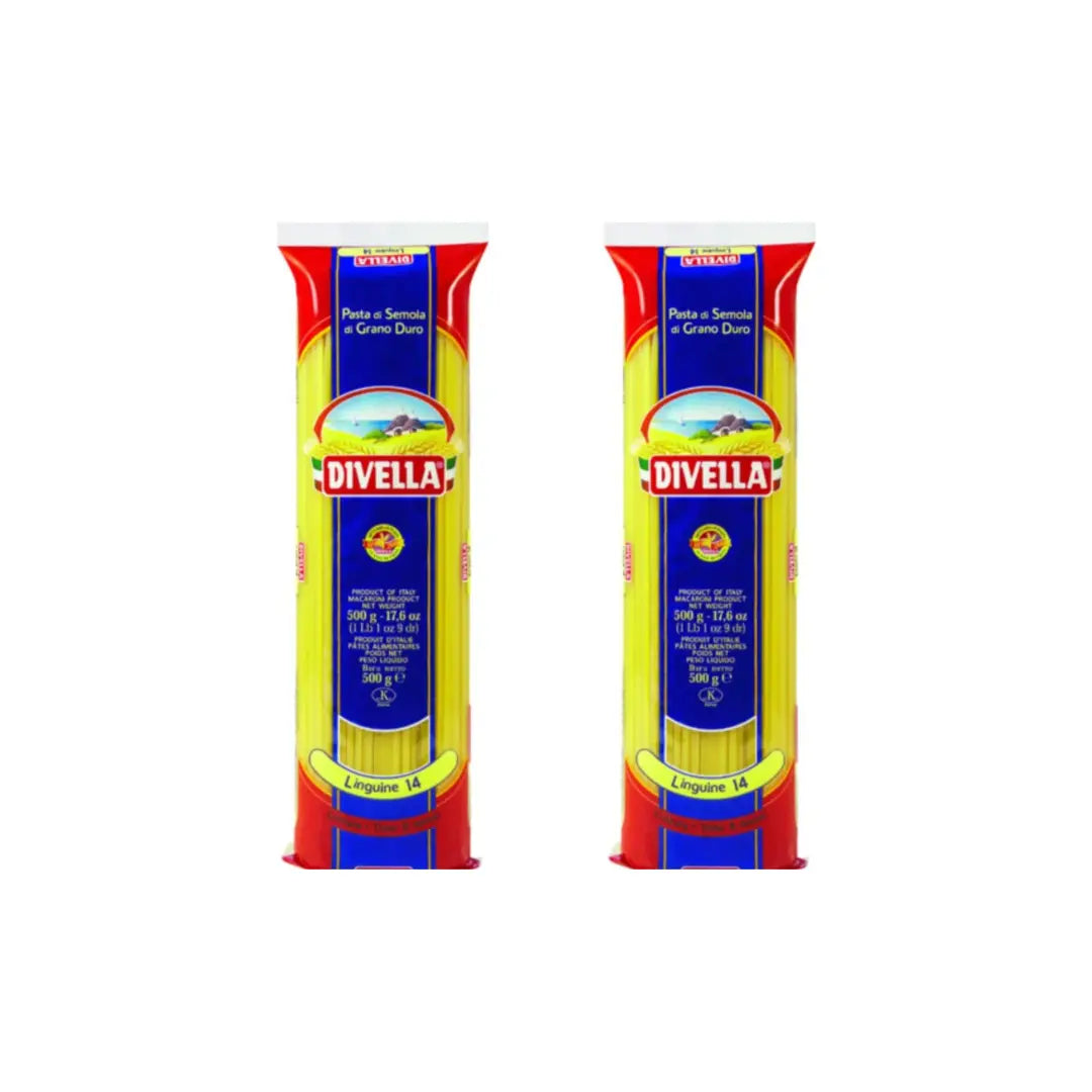 Divella Linguine 14 Pasta spaghetti 500g (Pack of 2)