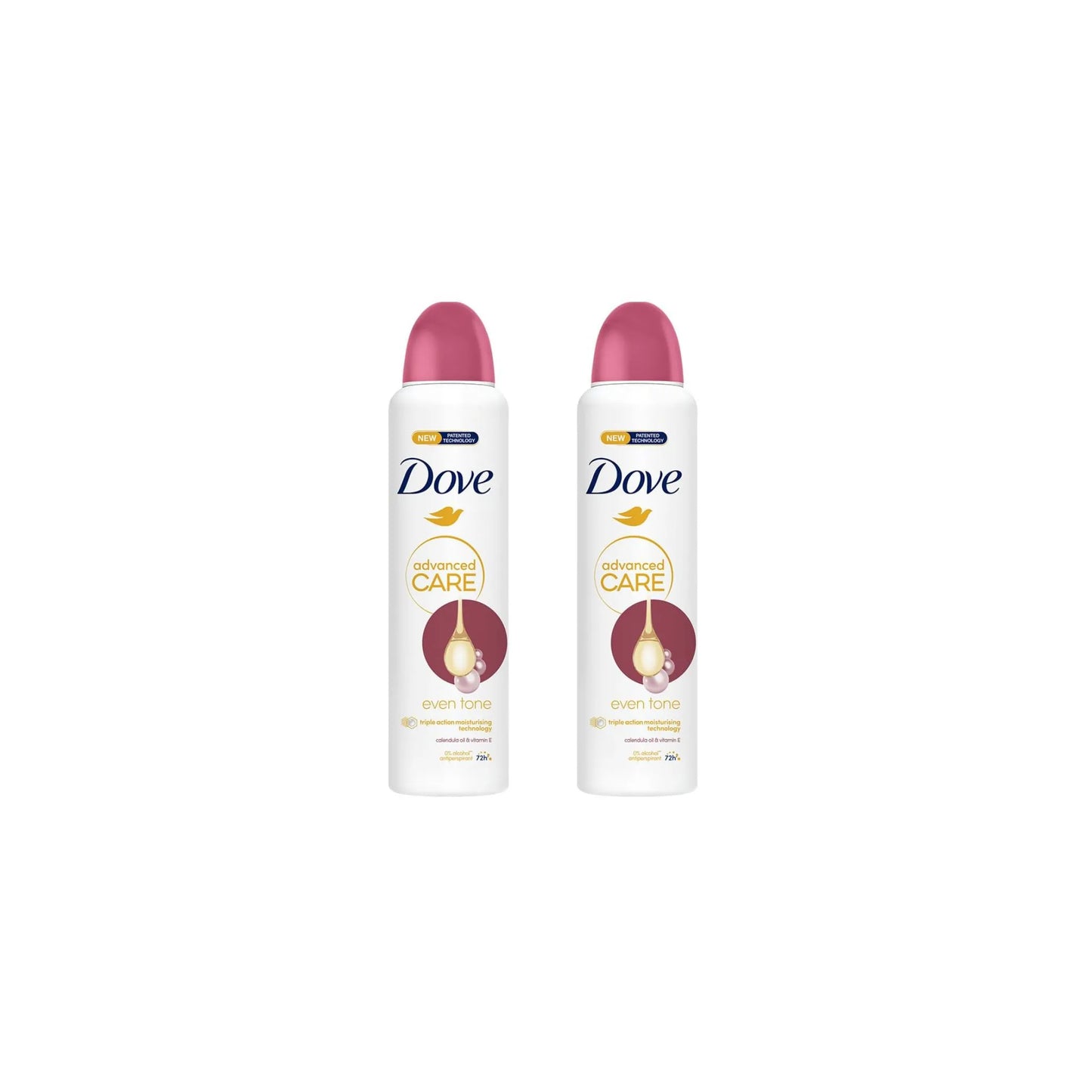 Dove for Women Advanced Care Deodorant Even Tone 150ml (Pack of 2)