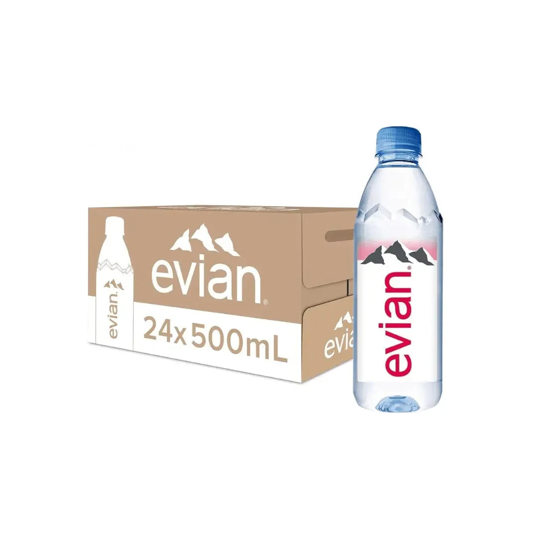 Buy EVIAN NATURAL MINERAL WATER, 500ML (Imported) (Pack of 24 Bottle)