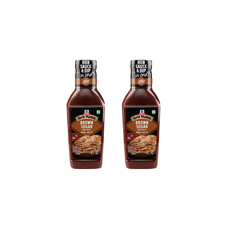 Grill Mates Brown Sugar BBQ Sauce, 500g (Pack of 2)