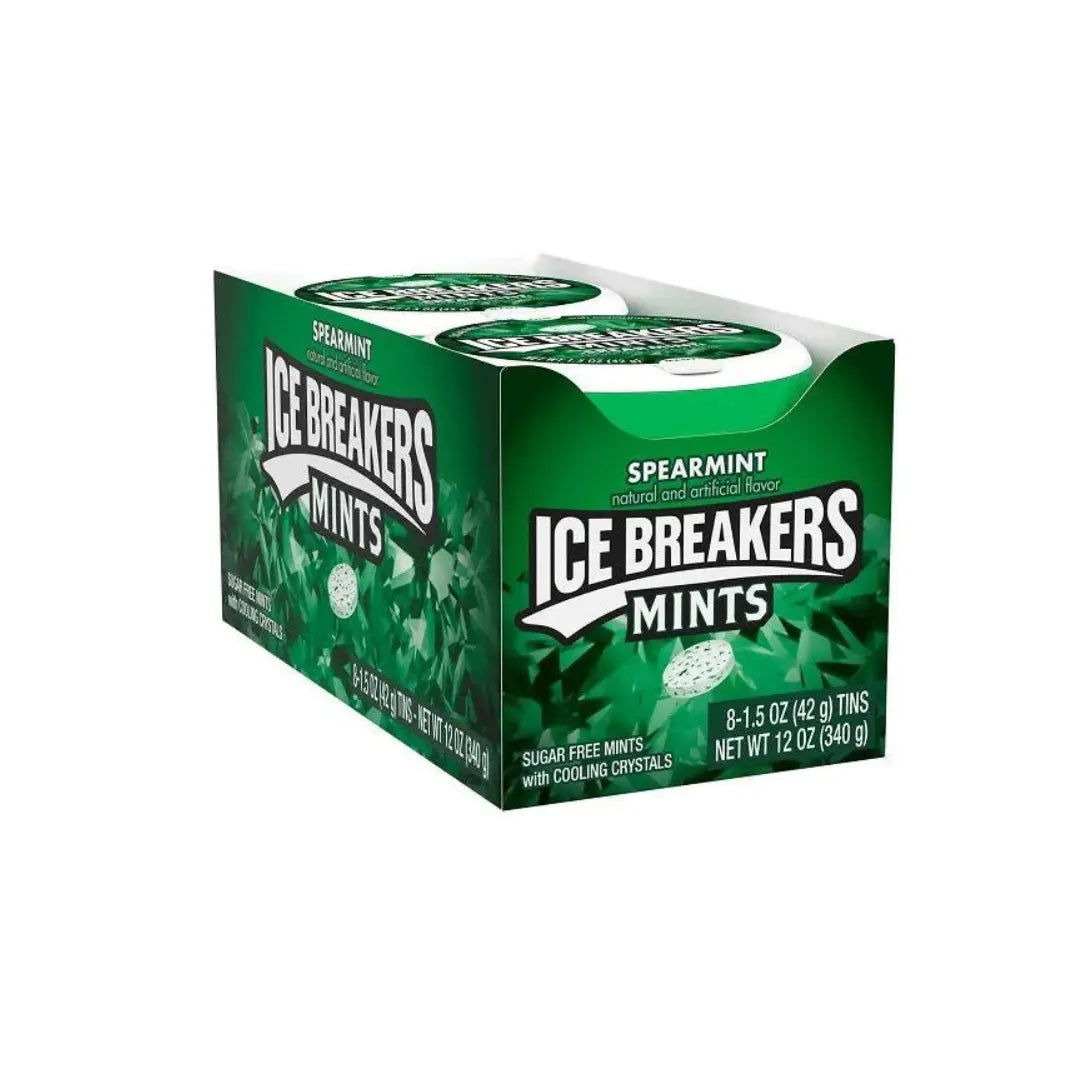 Ice Breakers Spearmint Mints 42G- Pack of 8