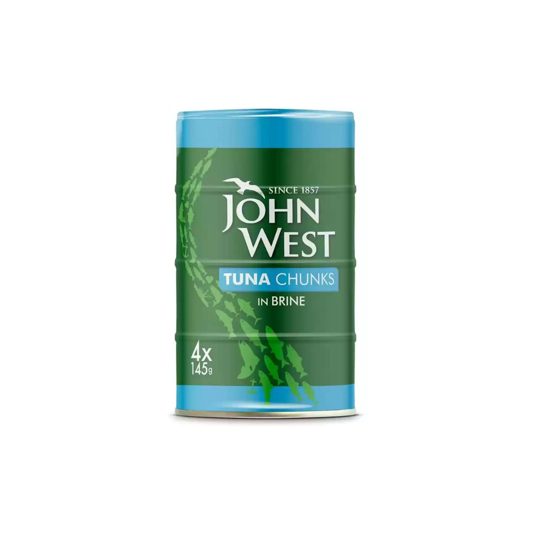 John West Tuna Chunks in Brine 4 x 145g