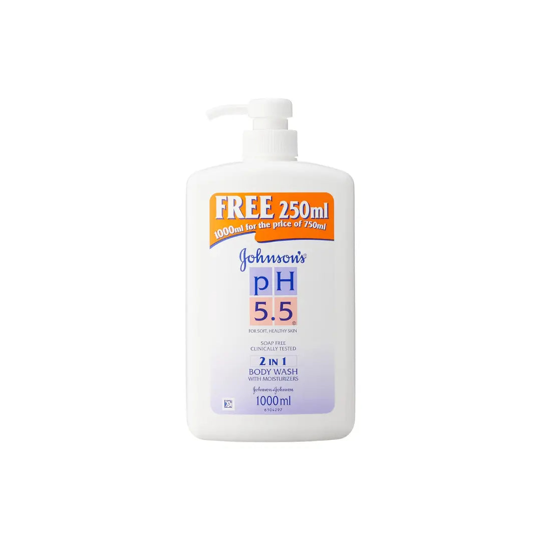 Johnson's PH 5.5 2 in 1 Body Wash with Moisturizers 1000 ml