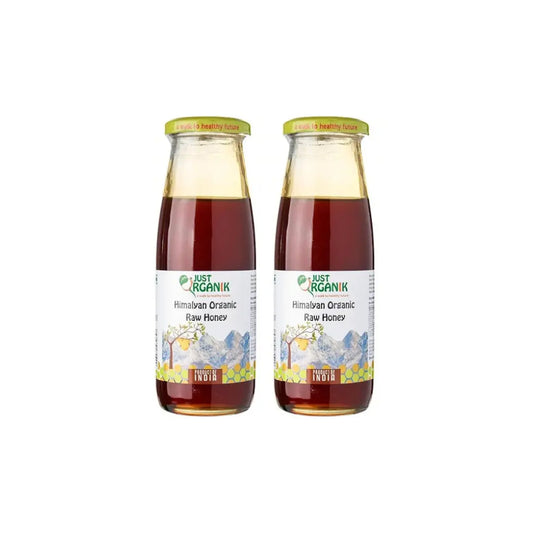 Just Organik Organic Honey Raw Forest 500ml (Pack of 2)