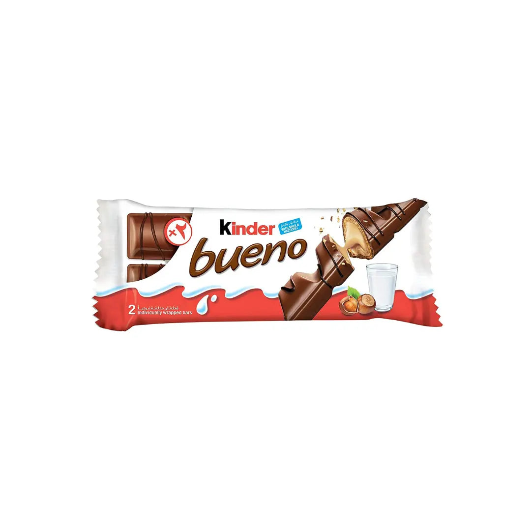 Kinder Bueno, 43 Gram Hazelnut (Pack Of 20)