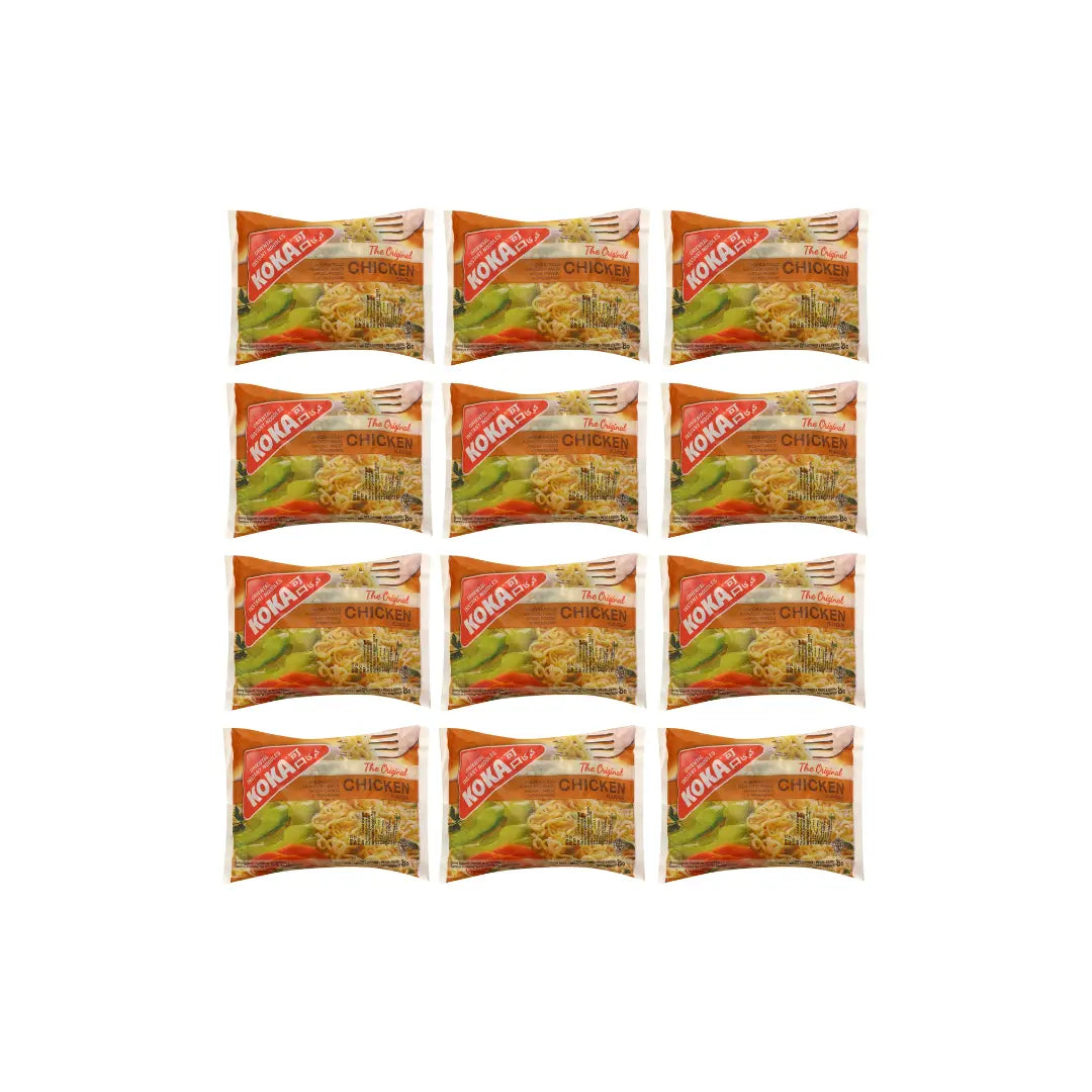 Koka Oriental Instant Noodles The Original Chicken Flavour 85 gm- (Pack of 12)