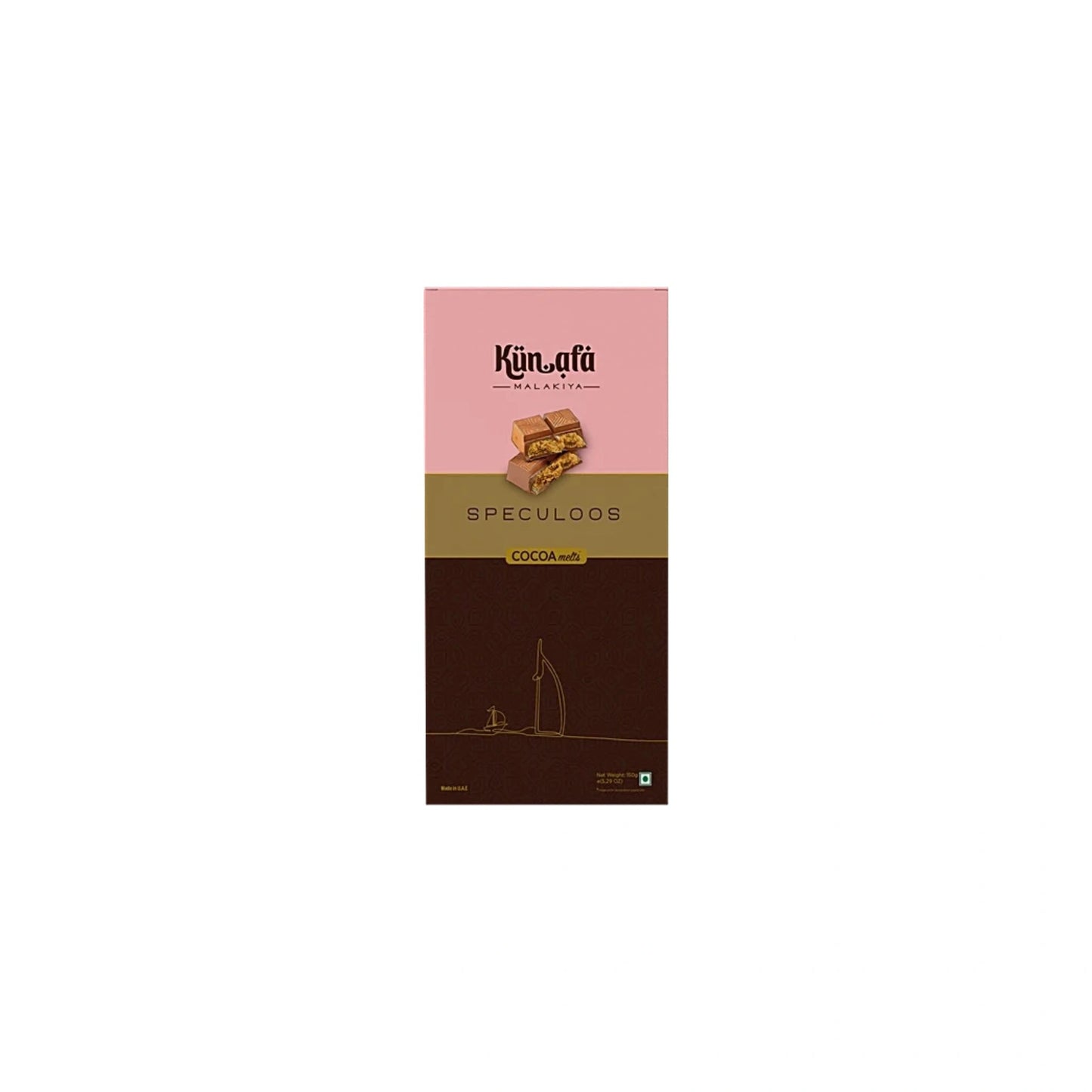 Kunafa Malakiya Speculoos Chocolate 160g