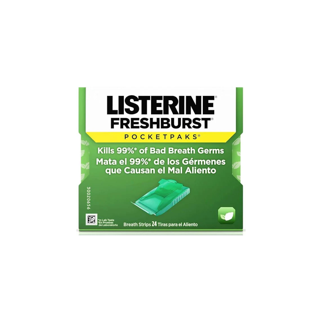 Listerine Breath Strips - Fresh Burst Pocketpaks 24 pcs