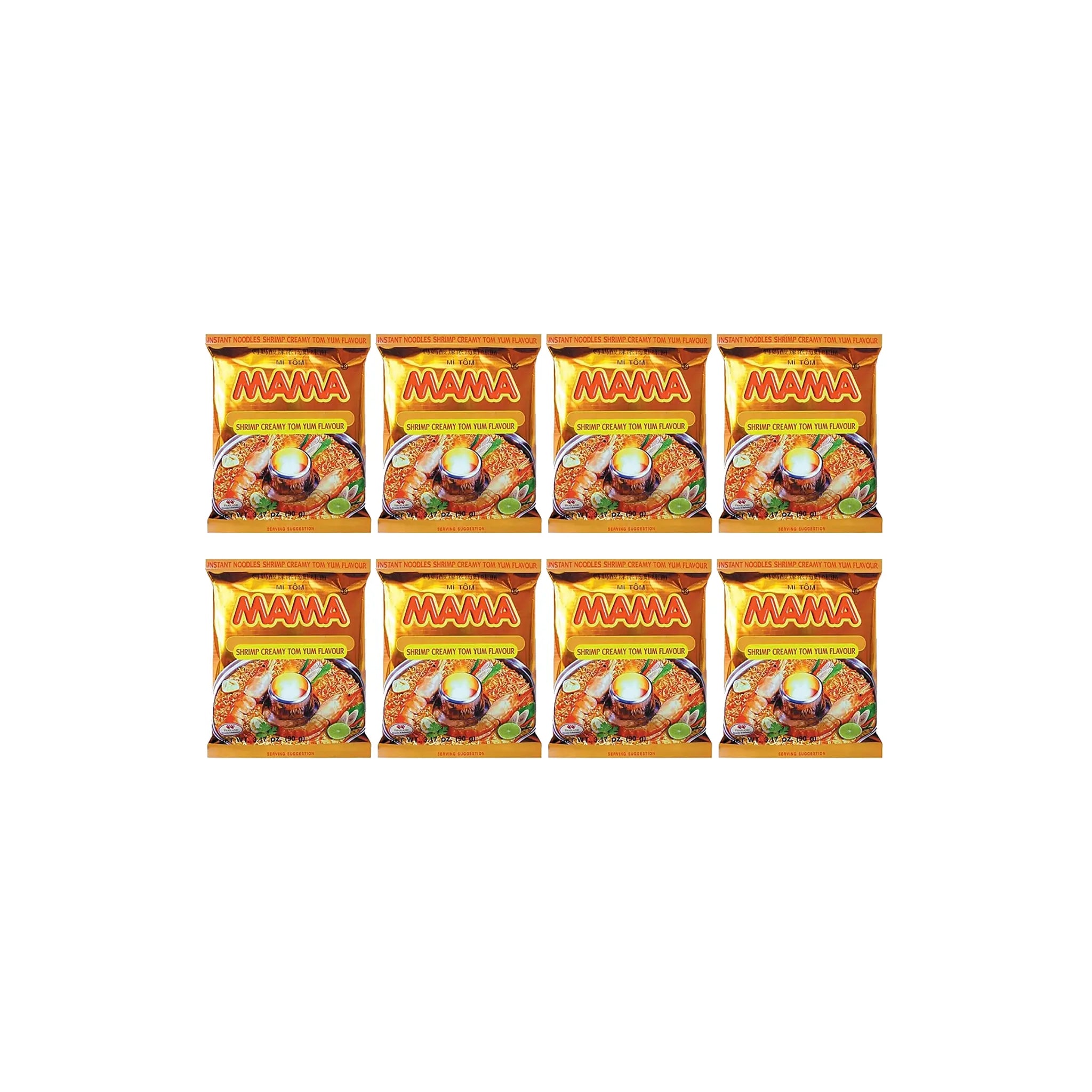 【　専用　】mama 　シロジャム and シリチャン MAMA Shrimp Creamy Tom Yum Flavoured Instant Noodles 90g (Pack of 8)