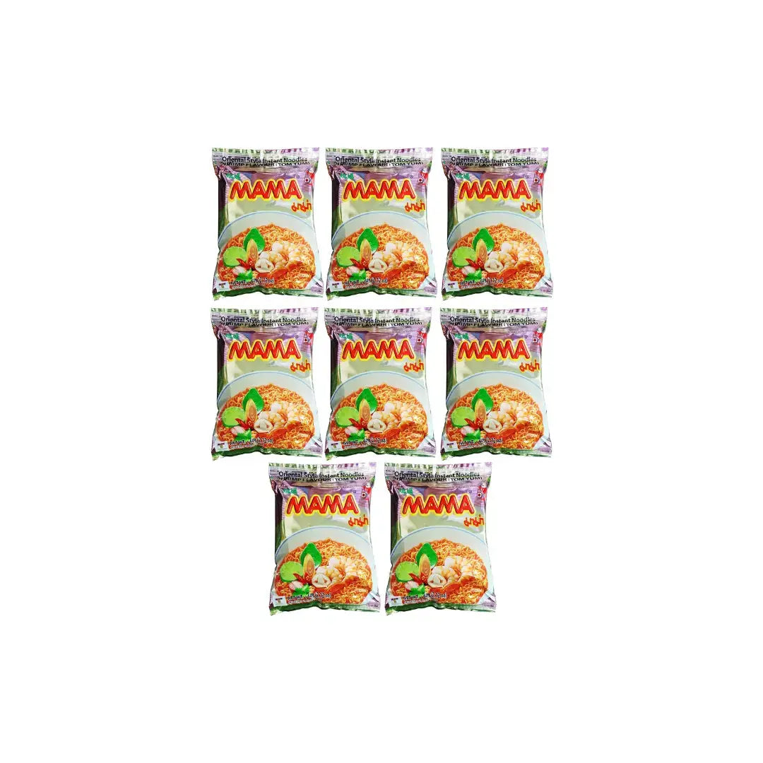 Mama Shrimp (Tom Yum) Flavour Instant Noodles 60g (Pack of 8)