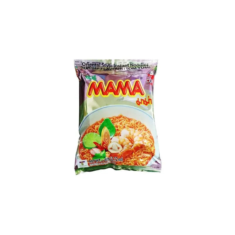 Mama Shrimp (Tom Yum) Flavour Instant Noodles 60g (Pack of 30)