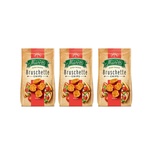 Maretti Bruschetta Chips Pizza Flavour 70g (Pack of 3)