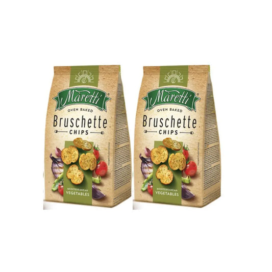 Maretti Bruschette Chips | Maretti Bruschette Mediterranean – 70g Pack 2