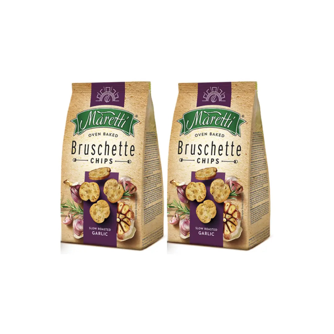 Maretti Bruschette -Slow Roasted Garlic 70g (Pack of 2)
