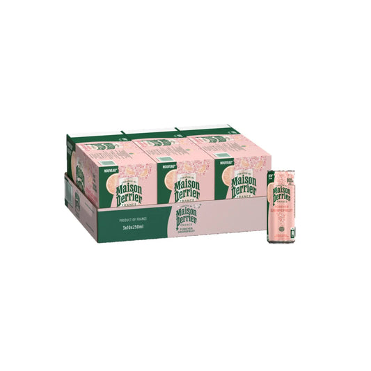 Buy Perrier Sparkling Water Grapefruit Flavour 250ml Can – Pack of 30 – Imported Sugar-Free Drink