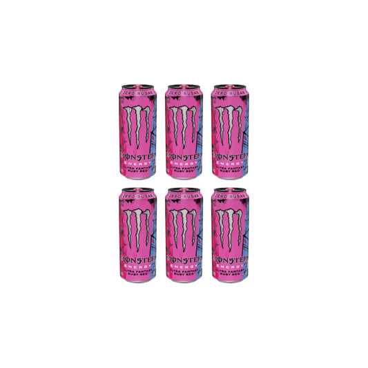 Monster Energyultra Fantasy Ruby Red 500ml (Pack of 6)