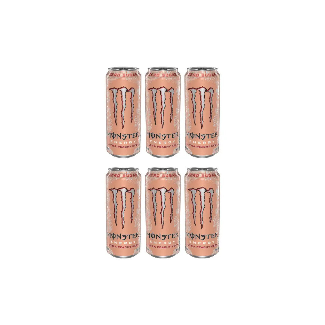 Monster Ultra Zero Peachy Keen 473ml (Pack of 6)