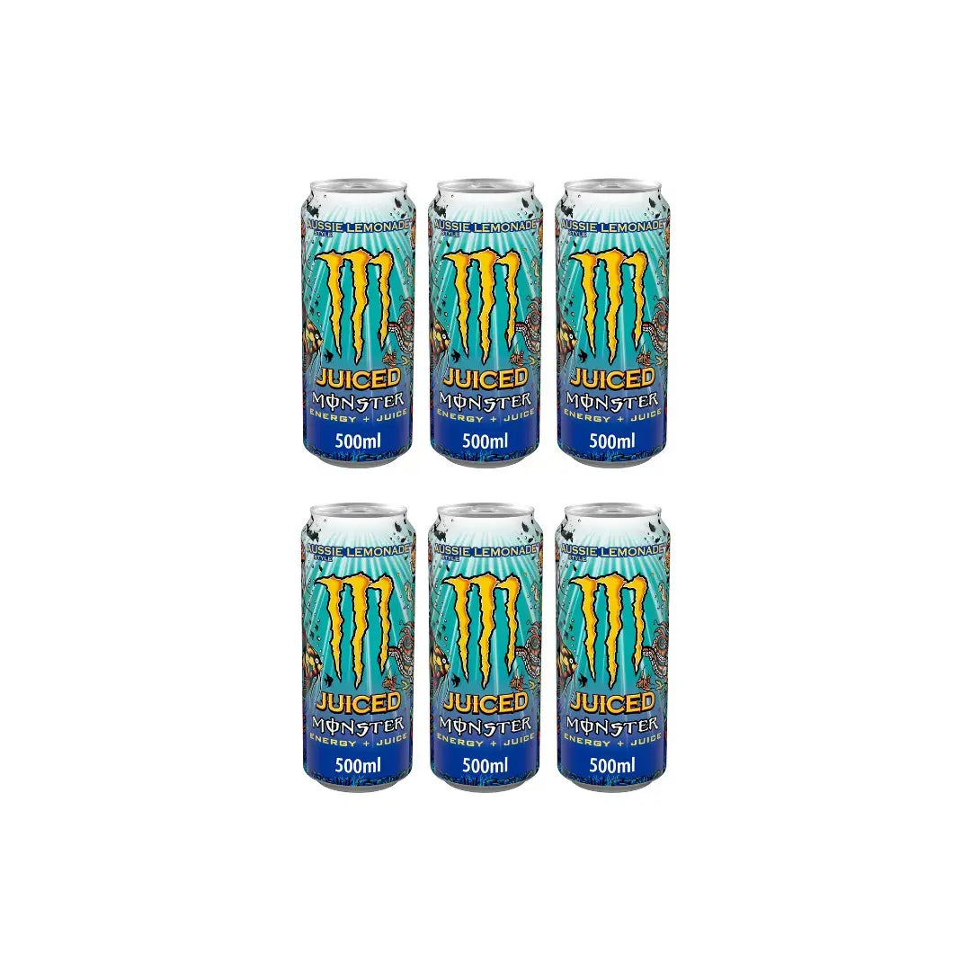 Monster Aussie Lemonade Energy Drink 500ml Pack of 6