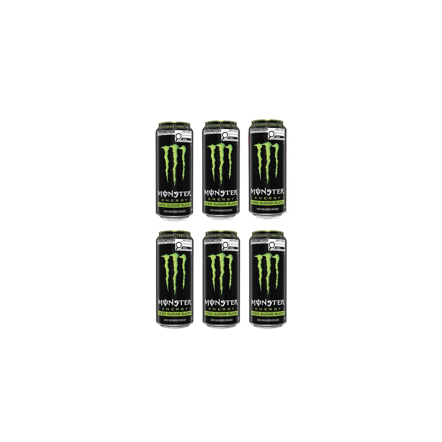 Monster Energy Drink Zero Sugar Original Flavour DECADENT Each 500ml (Pack of 6)