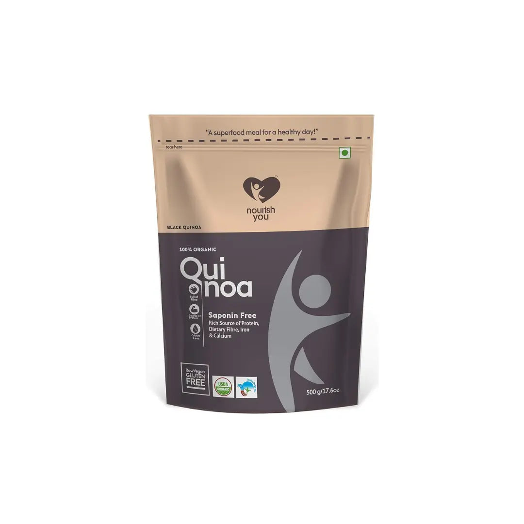 Nourish You Organic Black Quinoa, 500g