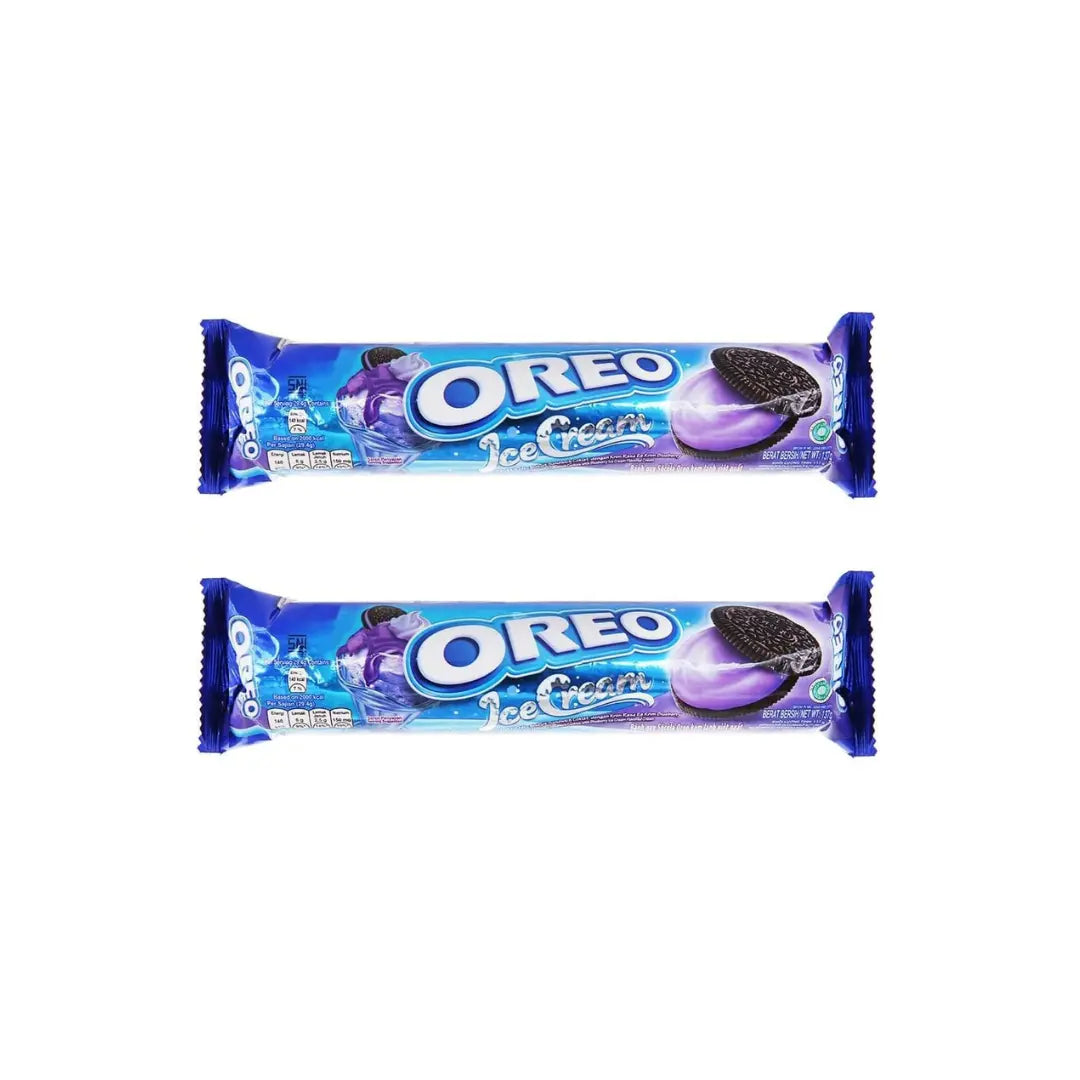 Oreo Chocolate Chip Sandwich Cookies With Blueberry Ice Cream Flavor 133g Pack Of 2 (Imported)