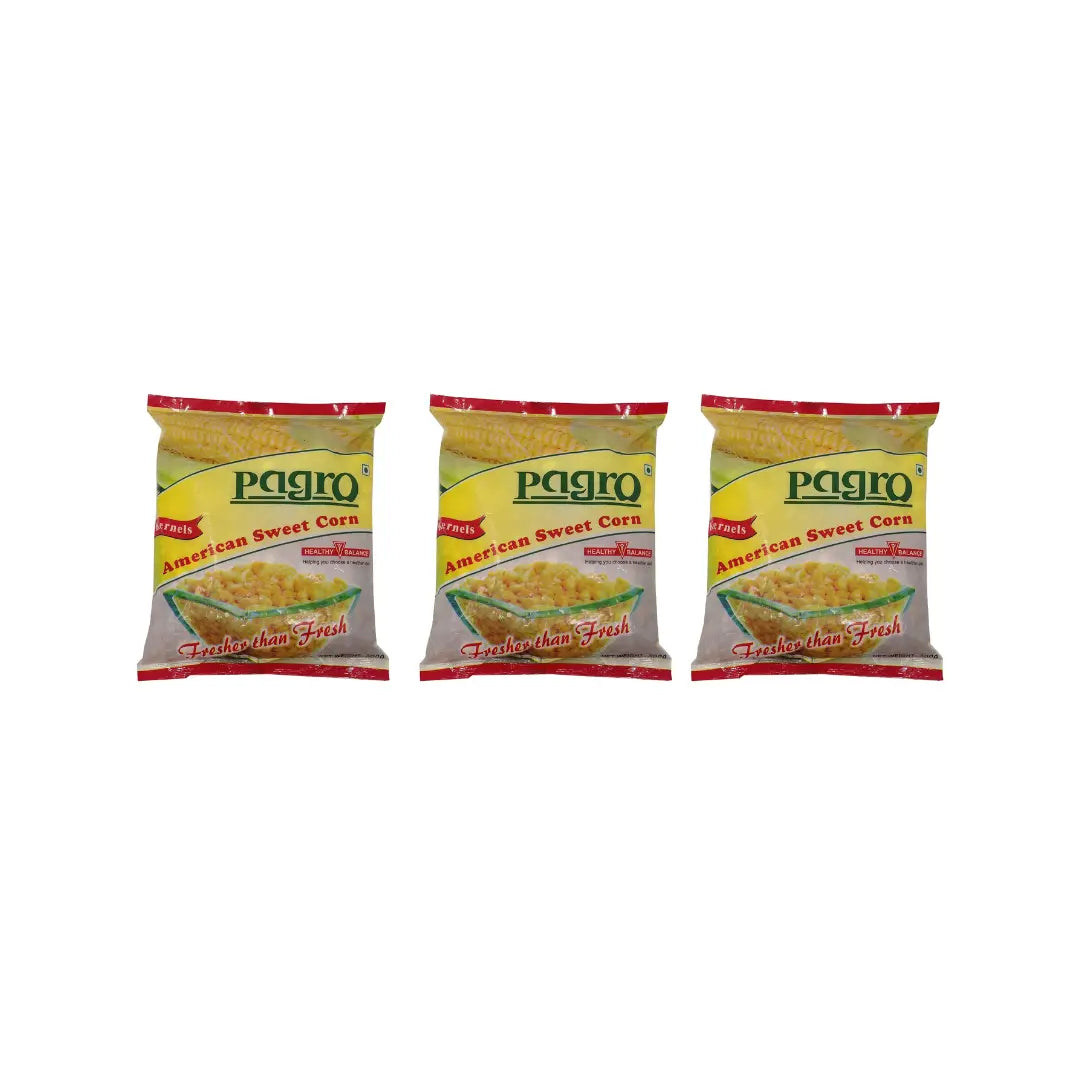 Pagro American Sweet Corn Frozen 500g (Pack of 3)