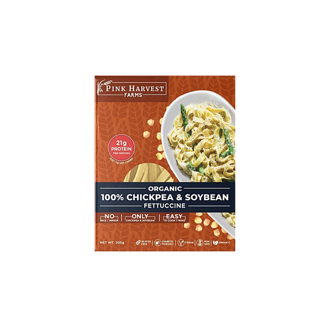 Pink Harvest Farms 100% Chickpea & Soybean Fettuccine 200 g