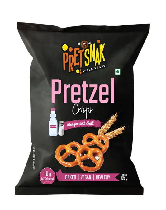 Pretsnak Pretzel Crisps Salt and Vinegar