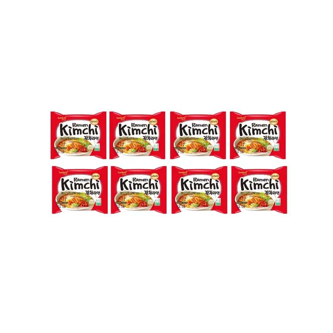 Samyang Kimchi Ramen 140g (Pack of 8) | Authentic Kimchi Flavor