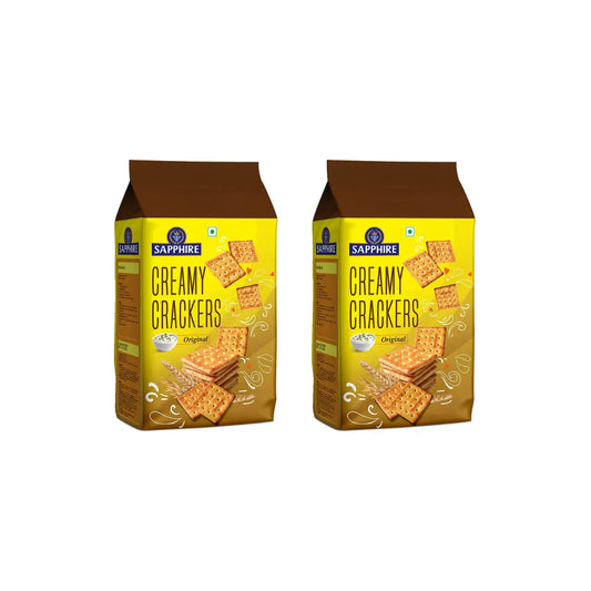 Sapphire Creamy Crackers 350g (Pack of 2)