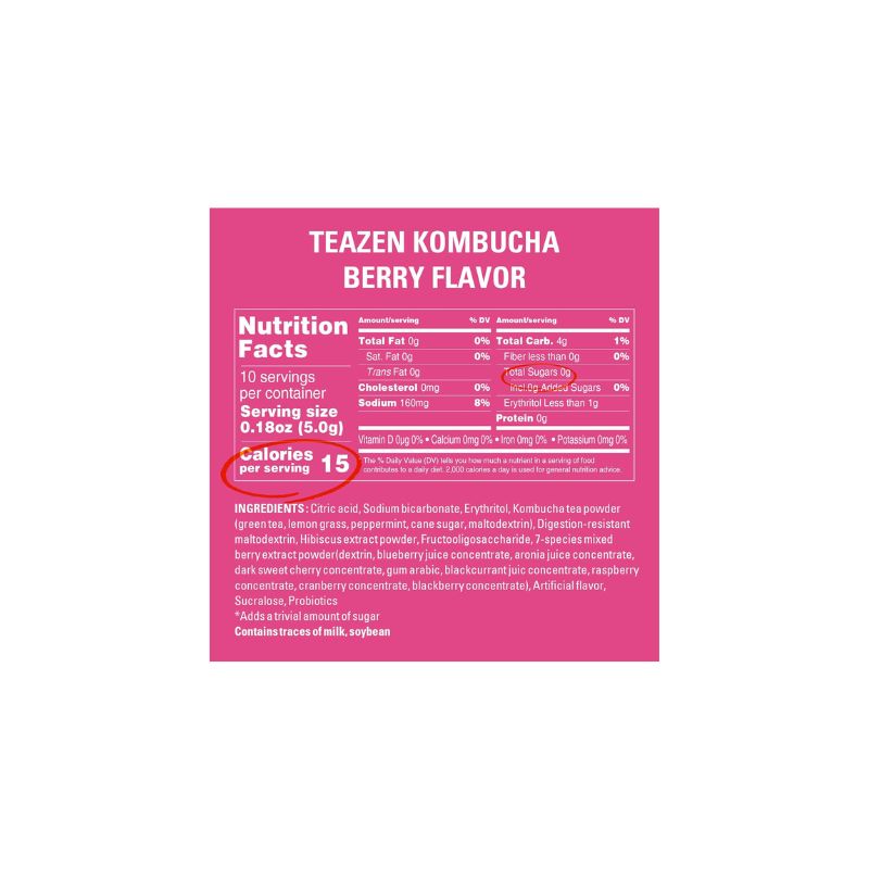 Korean Kombucha Tea Berry Flavor