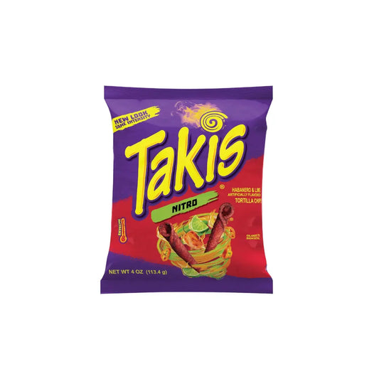 Takis Nitro New Look Habanero & lime Tortilla Chips Same Intensity 113.4g (USA)