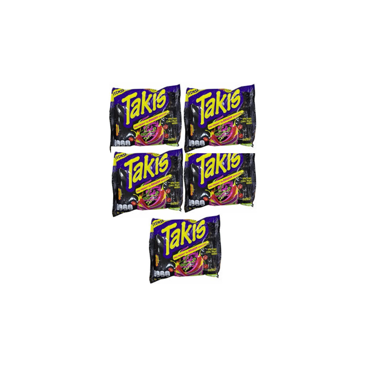 Takis's Dragon Sweet Chili Spicy Sweet Chili Piquant Noodles, Mexican Flavor, 140g (pack of 5)